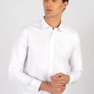 TUDORS Muška košulja, Slim Fit, Bela