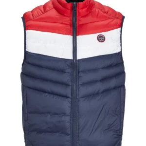 JACK & JONES Muški prsluk 12258457, Teget-crveni