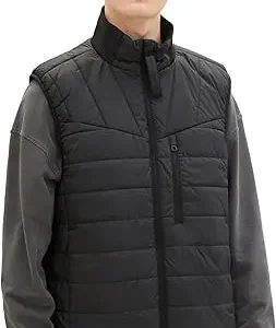 Tom Tailor 1038924 Muški prsluk, Crni