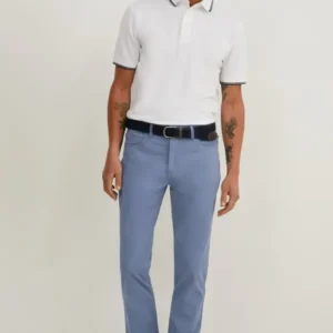 C&A Muške pantalone, Sa kaišem, Regular Fit, Plave