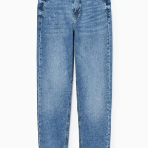 C&A Ženske teksas farmerke, Visok stuk, Mom fit, Plave