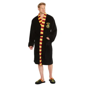 Muški bade mantil Hogwarts crni