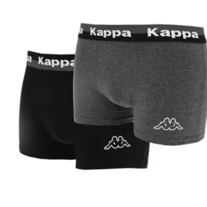 KAPPA Muški donji veš Logo Bit 2Pack 331C4tw-A01 sivo-crni