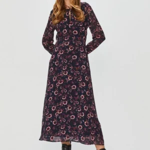 TOMMY HILFIGER Ženska haljina teget-crvena