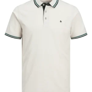 JACK & JONES Muška polo majica 12136668, Bela