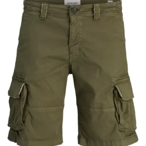 JACK & JONES Muške bermude 12274211, Maslinaste
